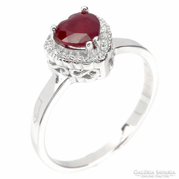 57 And real ruby 925 silver ring