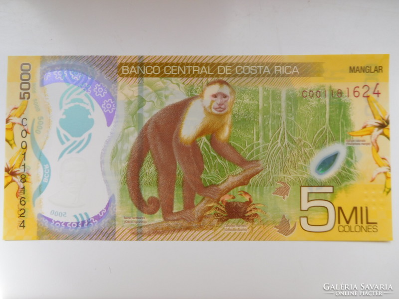 Costa Rica 5000 colones 2018 UNC