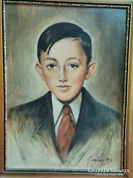 Pintér's 1943 child portrait is a beautifully crafted Hungarian painting!
