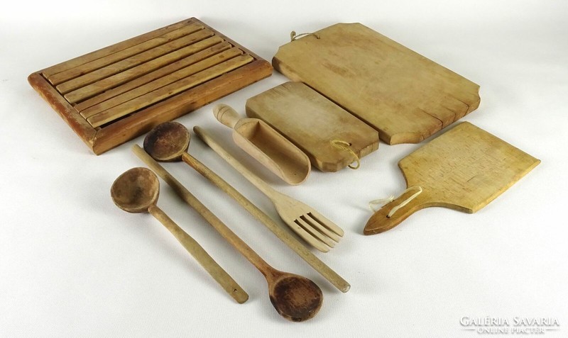 1J838 kitchen wooden tools 9 pieces