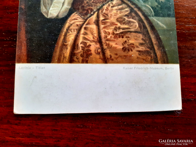 Régi képeslap 1918 művészi levelezőlap Lavinia Tiziano