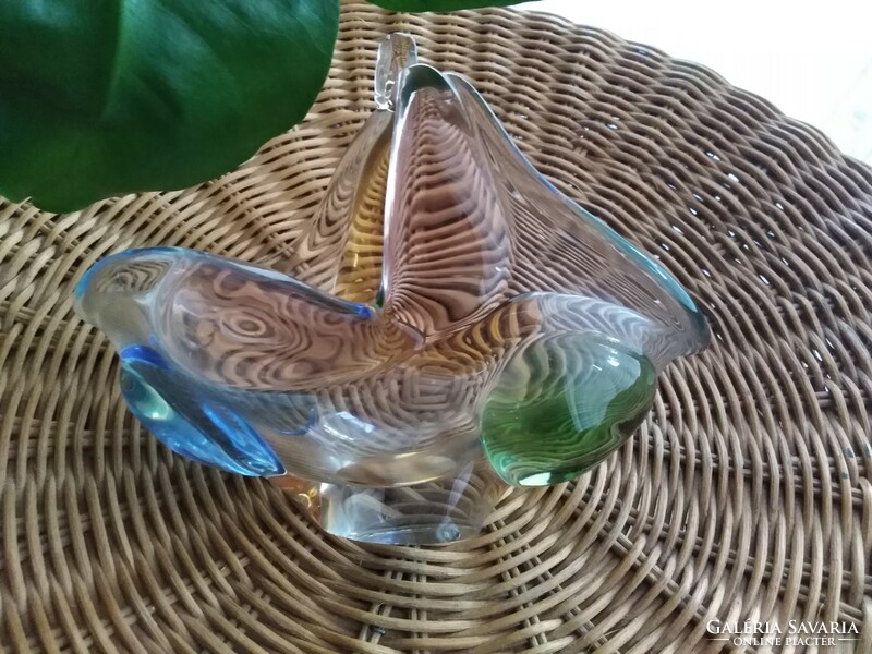 Murano-style - glass centerpiece, serving tray