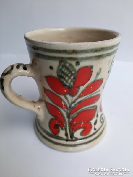 Old Corundian jug - mug - red pattern