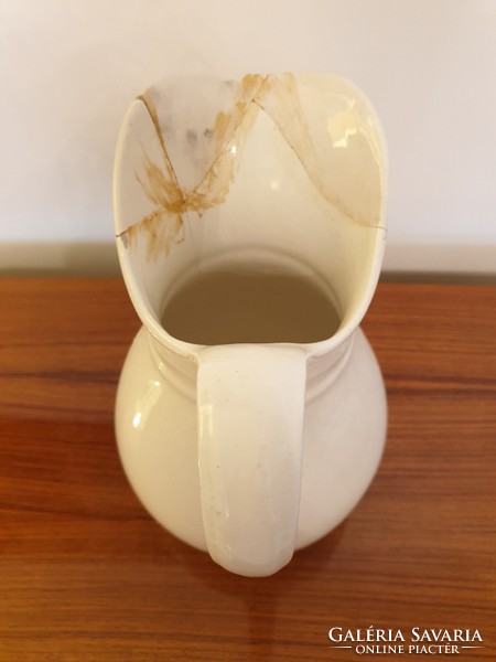 Old kp granite wash basin large damaged water jug 30 cm