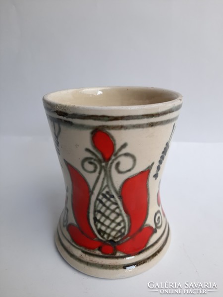 Old Corundian jug - mug - red pattern