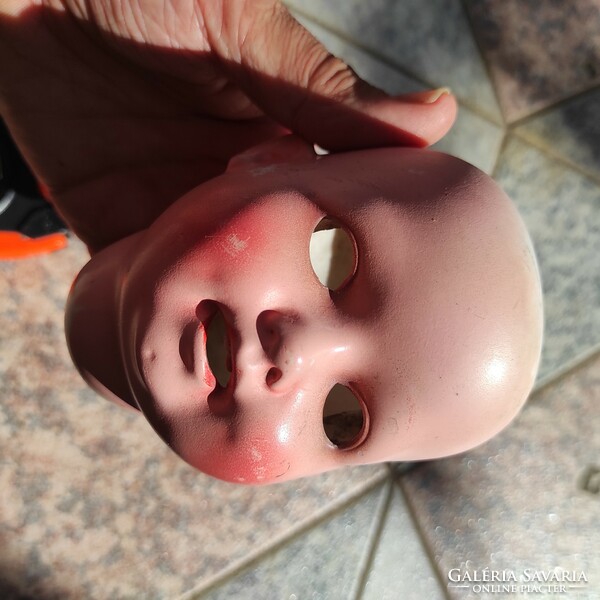 Antique porcelain biscuit head doll, only the head. Marked Köppepsdorf.