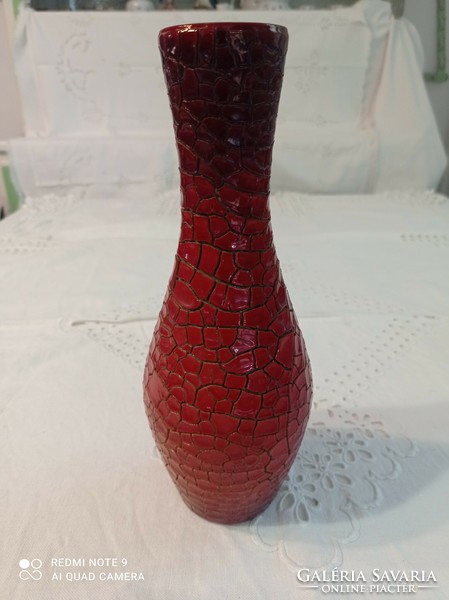 Zsolnay repesztett mázas hibátlan váza