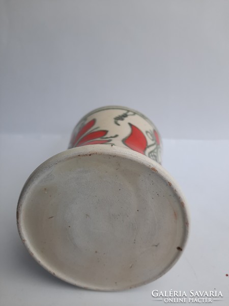 Old Corundian jug - mug - red pattern