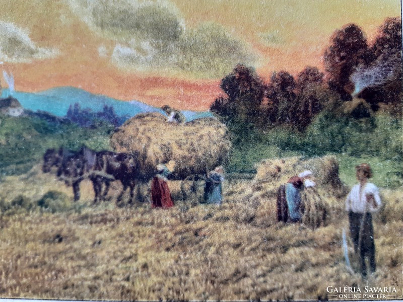 Old postcard 1919 ernst kiesling watercolor landscape art postcard