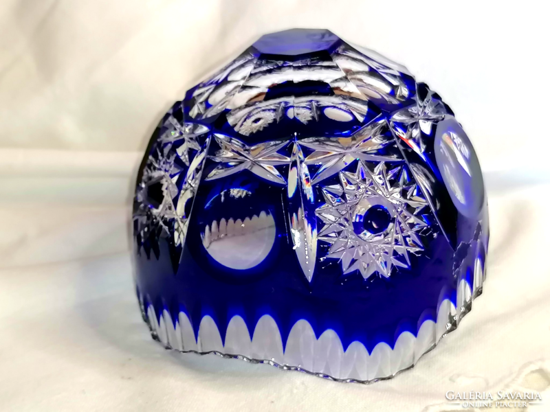 Retro blue lip lead crystal candy dispenser