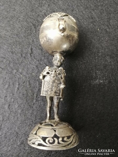 Antique silver judaica, bessamim holder