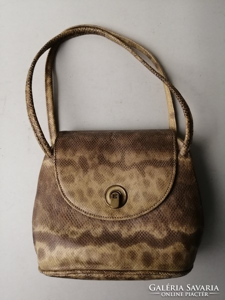 Art deco snakeskin women's bag