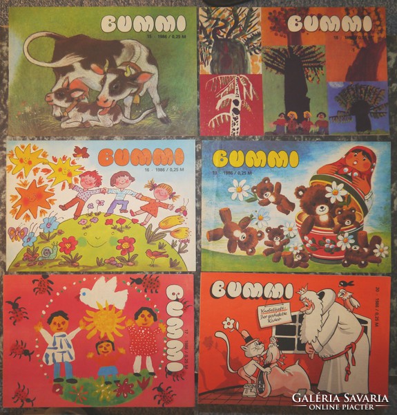 BUMMI  NDK DDR Retro színes német nyelvű gyermek újságok 1986-87