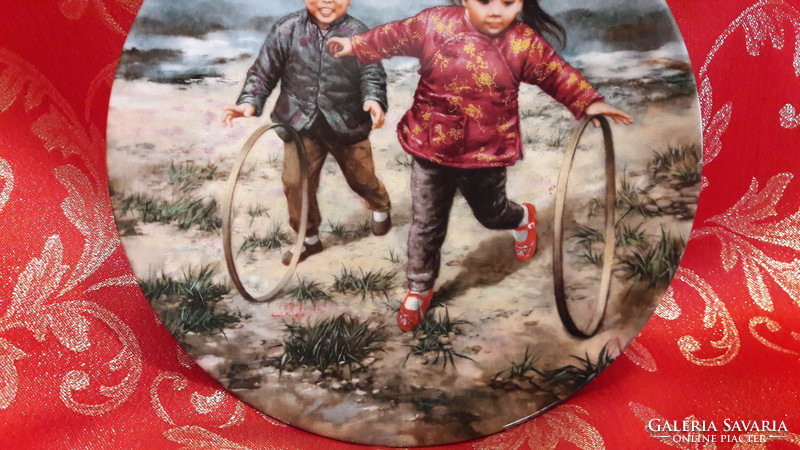 Children's decorative plate, porcelain plate 2. (M2054)