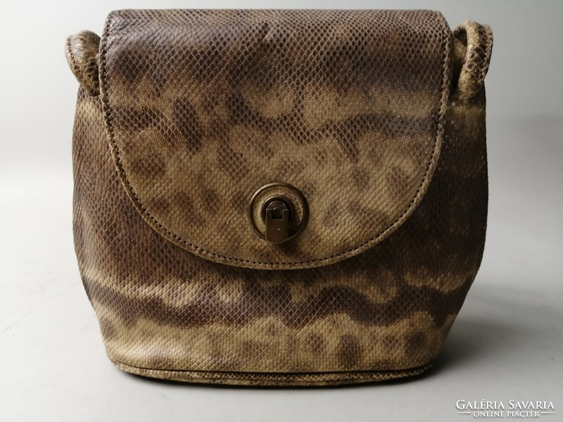 Art deco snakeskin women's bag