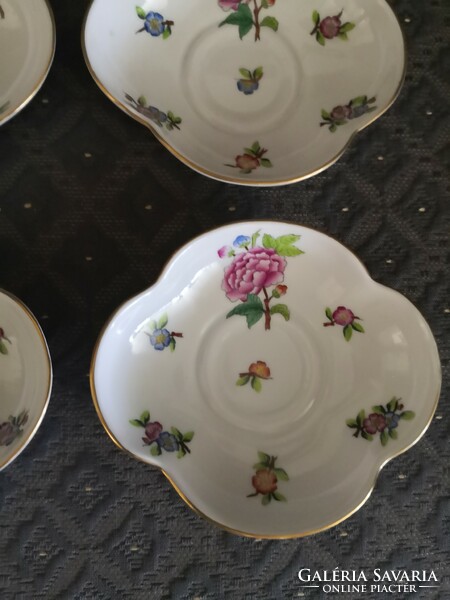 Herend Eton cup bottoms / compote plates, set of 6