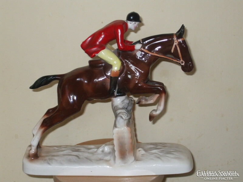 Large rare riding jockey.
