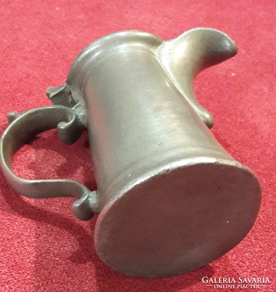 Antique tin spout, small jug 2. (M2195)