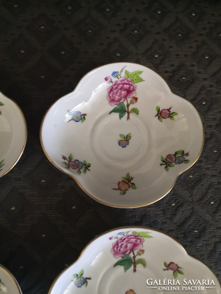 Herend Eton cup bottoms / compote plates, set of 6