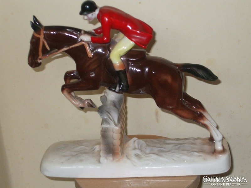 Large rare riding jockey.