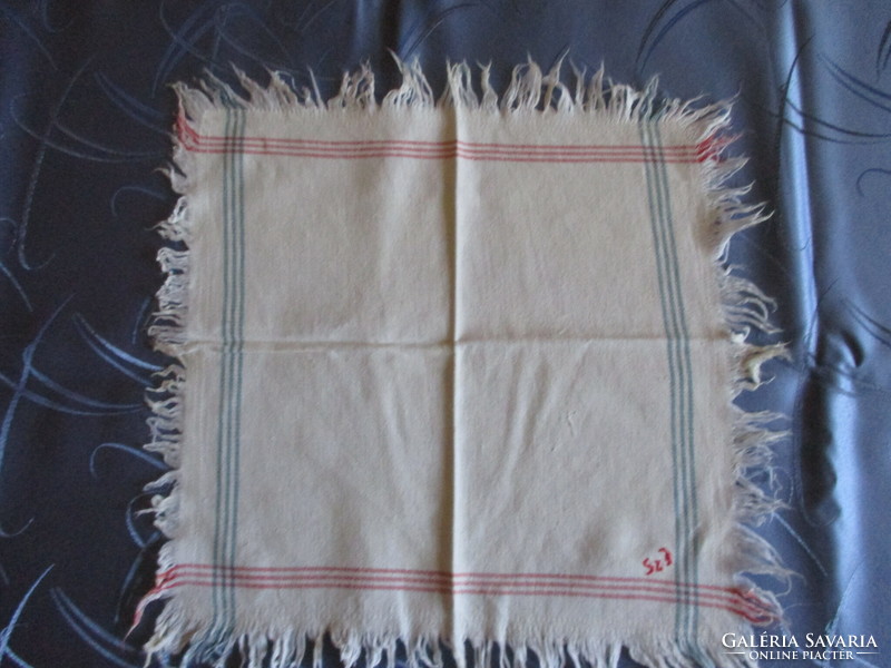 Old striped textile napkin