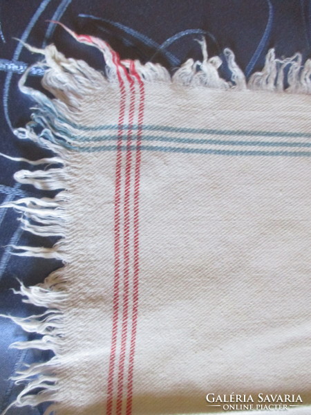 Old striped textile napkin