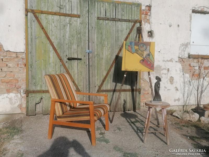 Menő dán dizájn fotel Vintage-lounge-chair-by-Interier-Praha-Czechoslovakia-1960s
