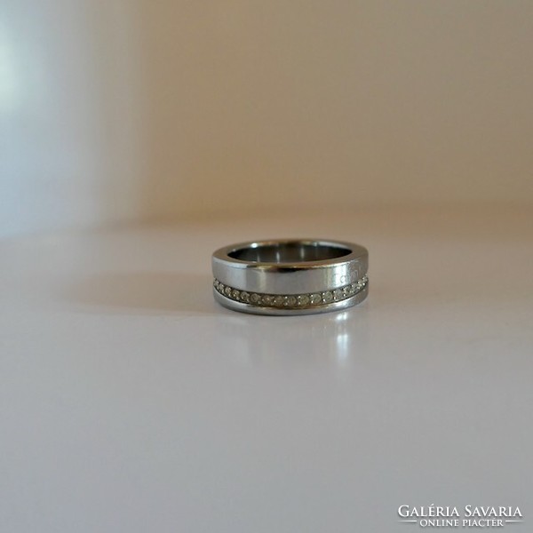 Silver hoop ring