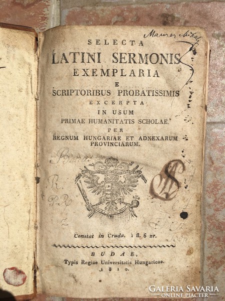 Selecta latini sermonis exemplaria.... Budae 1810