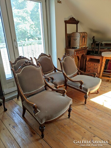 Neo-renaissance chairs /new upholstery/