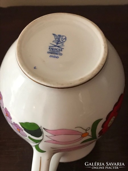 Kalocsai porcelain jug. Water jug.Xx. Second half of Szd. Indicated. Damage free.
