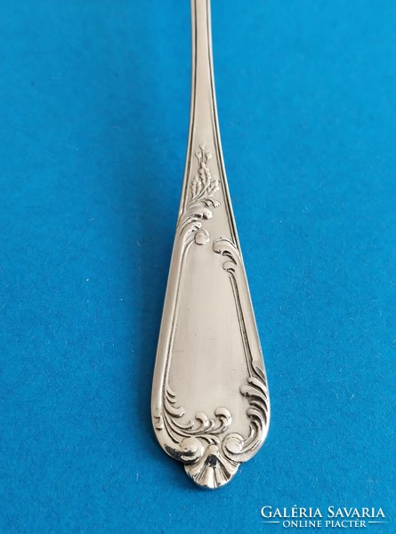 Silver baroque tea spoon