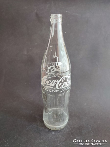 Retro 1 liter coca-cola glass bottle with English-Arabic inscription - ep