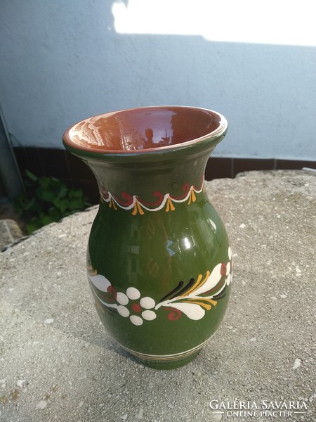 Majolica vase, handmade
