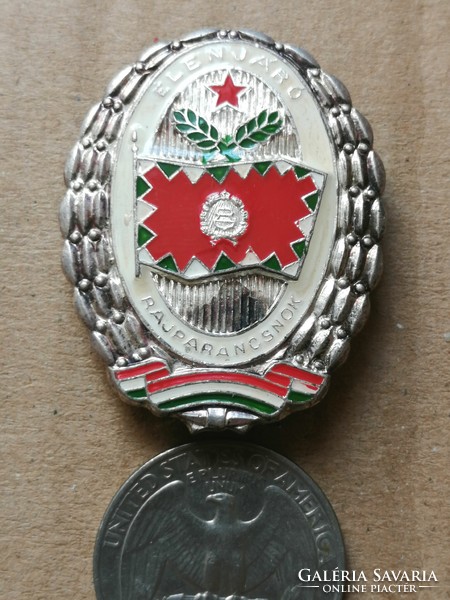 Military - silver-wreathed platoon leader - 1 badge