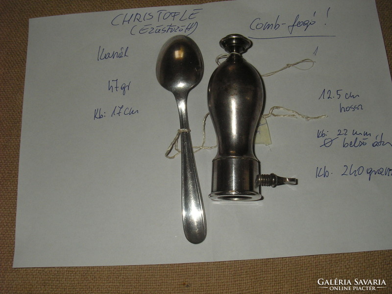 Christofle silver-plated, thigh-tong