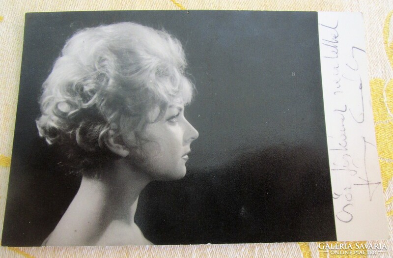 Erzsébet Házy actress prima donna opera singer autograph autographed photo photograph