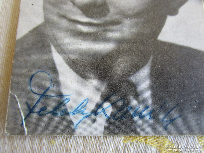 Unforgettable Kossuth award-winning Hungarian actor Kamill Feleki is rare approx. 1961 Photo signed autographed
