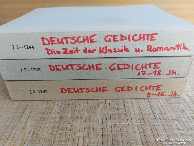 Deutsche gedichte i.-iii. German poems i.- Iii. HUF 3,500
