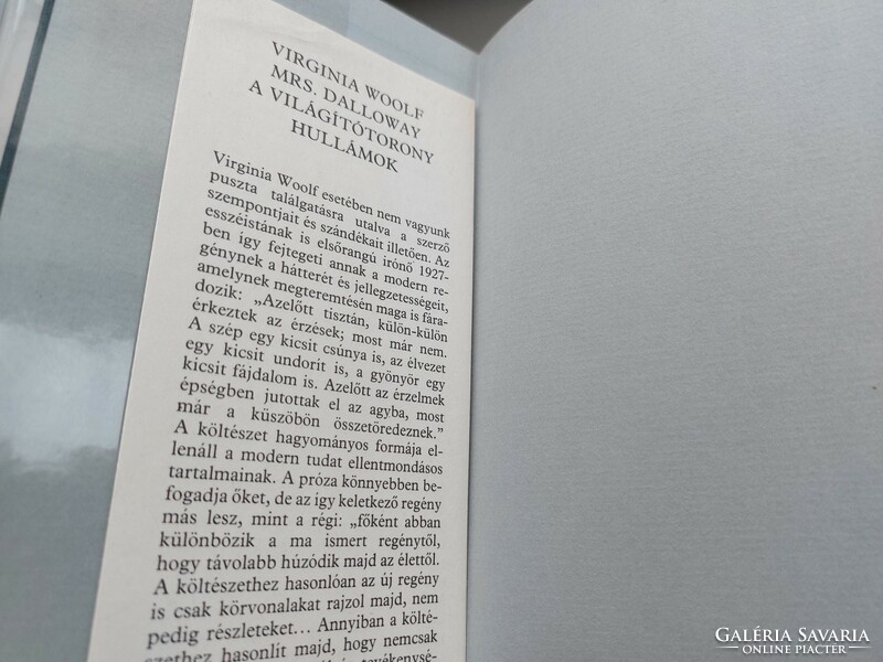 Virginia Woolf: Mrs. Dalloway/A világítótorony/Hullámok  1500.-Ft