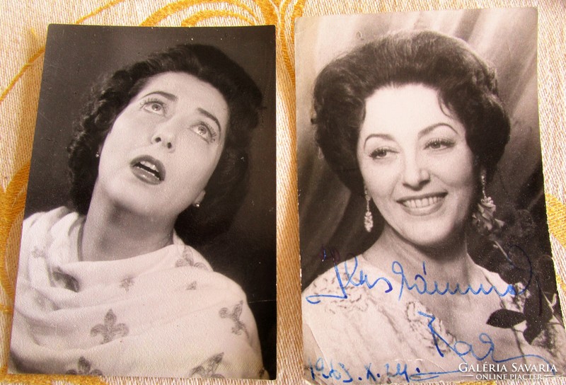 1963 actress Margit Lukács signed autograph photo photo couple autograph theater acting