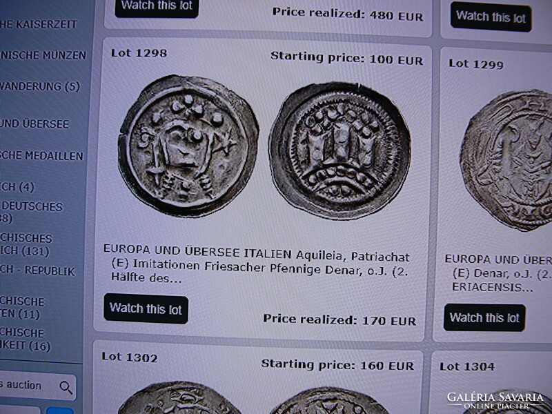 Italy, aqvilegia. P. (12th century) rare silver denarius, guaranteed original!!