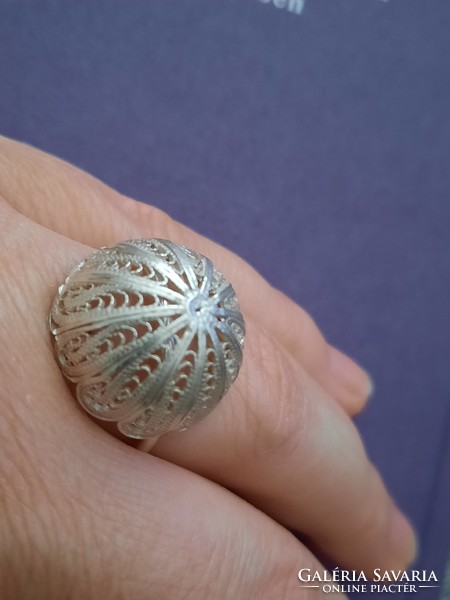 Ezüst design modern gyűrű