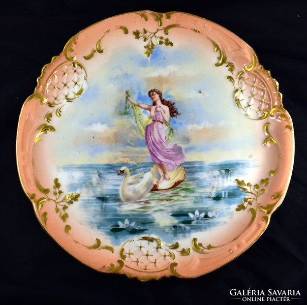 Antique large historicizing porcelain bowl!