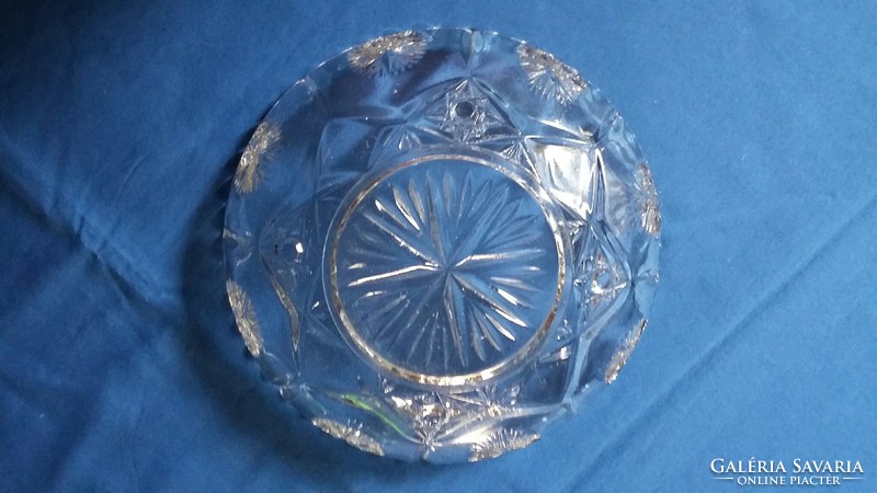 Old crystal bowl, offering