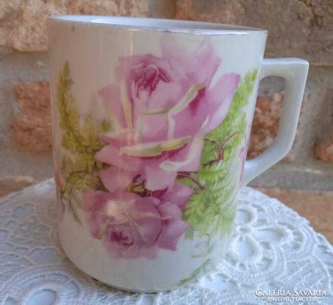 Zsolnay rose mug