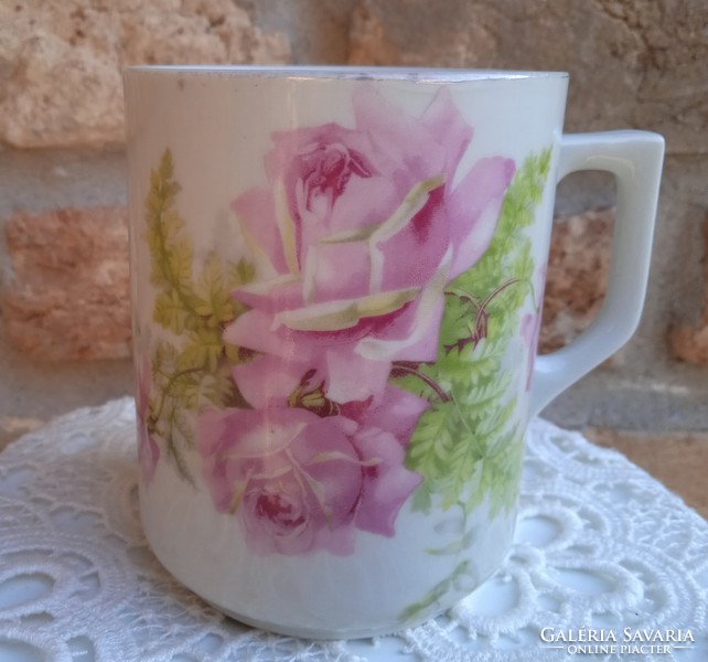 Zsolnay rose mug