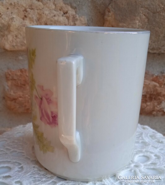 Zsolnay rose mug