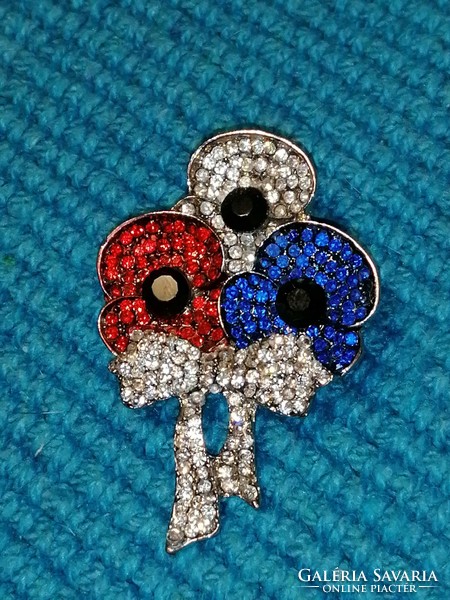 Flower bouquet brooch, pin (317)