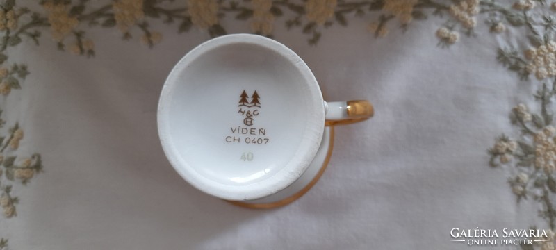 Antik porcelán csésze H&C Viden